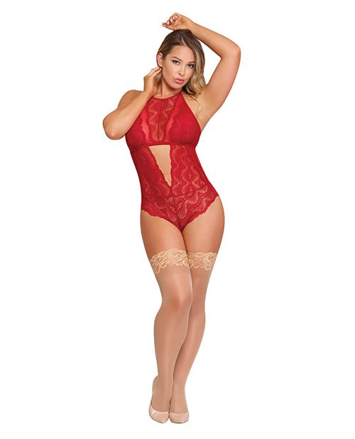 Sugar & Spice Teddy w/Snap Crotch Red L/XL | Shop Lowest Prices at Funlove.com