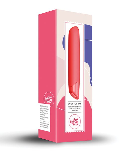 SugarBoo Cool Coral Rechargeable Vibrator - Coral | Shop Lowest Prices at Funlove.com