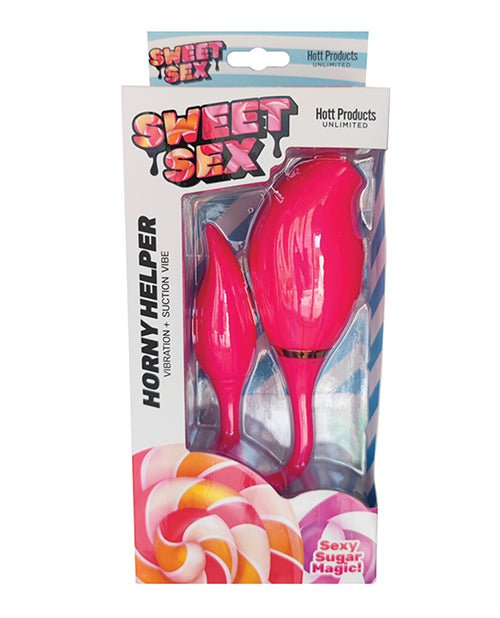 Sweet Sex Horny Helper Vibration & Suction Vibe - Magenta | Shop Lowest Prices at Funlove.com