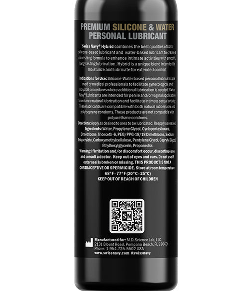 Swiss Navy Premium Hybrid Lubricant - 4 oz Bottle | Shop Lowest Prices at Funlove.com