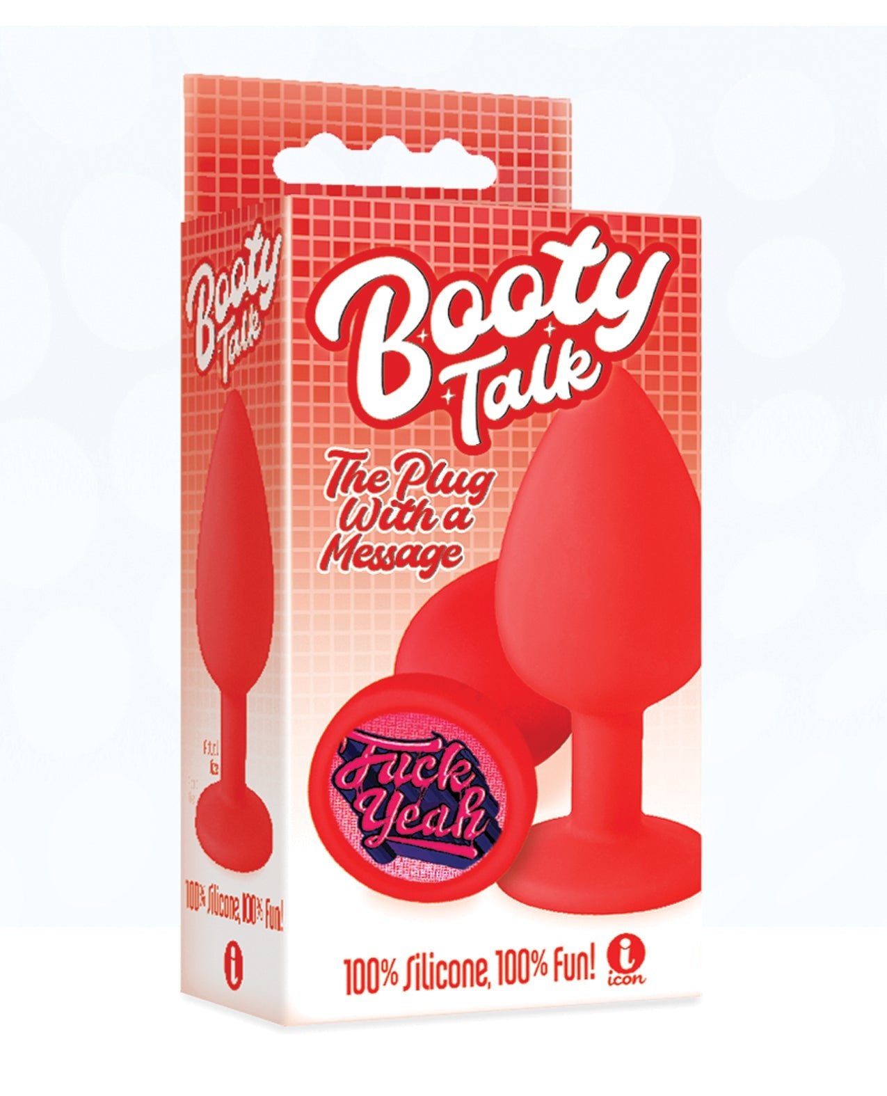 The 9's Booty Talk Fuck Yeah Plug - Red | Shop Lowest Prices at Funlove.com