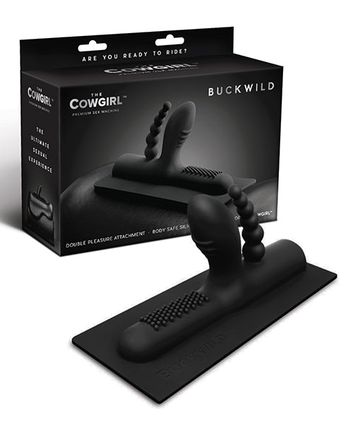 The Cowgirl Buckwild Silicone Attachment - Black | Shop Lowest Prices at Funlove.com