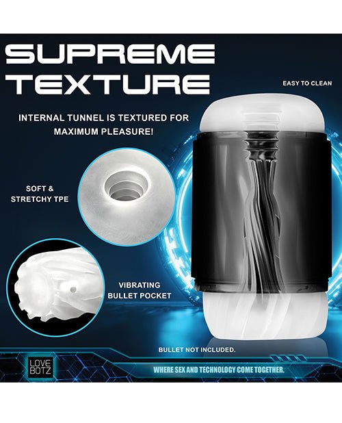 The Milker Mega - Pod Sucking Masturbator - Black/Clear | Shop Lowest Prices at Funlove.com