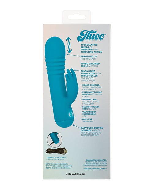 Thicc Chubby Thrusting Tickler - Aqua | Shop Lowest Prices at Funlove.com