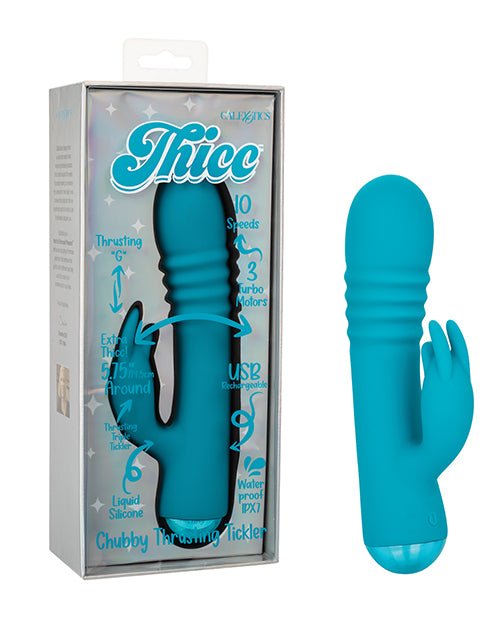 Thicc Chubby Thrusting Tickler - Aqua | Shop Lowest Prices at Funlove.com