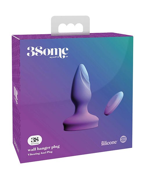 Threesome Wall Banger Plug - Purple | Shop Lowest Prices at Funlove.com