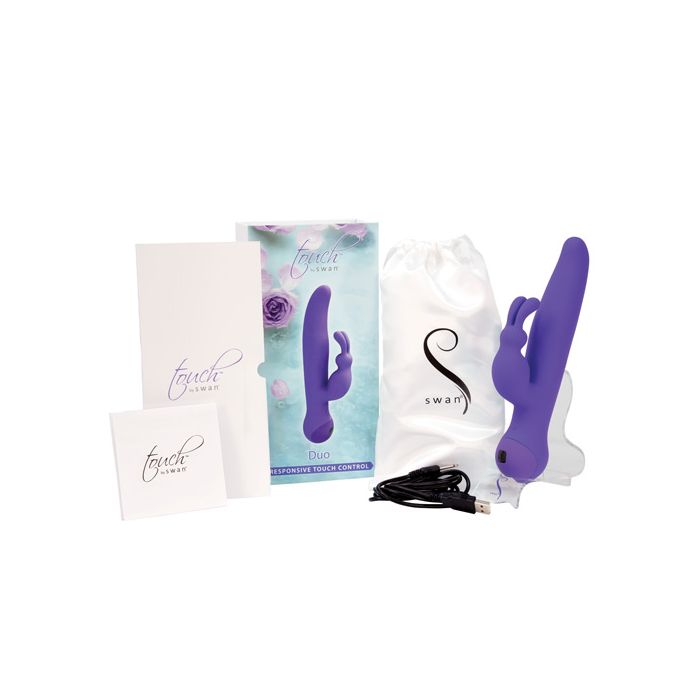 Touch by Swan Duo Rabbit Vibrator - Purple | Shop Lowest Prices at Funlove.com