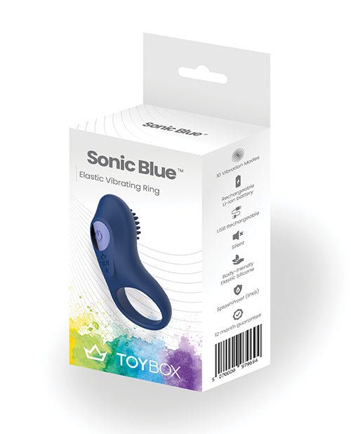ToyBox Sonic Blue Vibrating Cock Ring | Shop Lowest Prices at Funlove.com