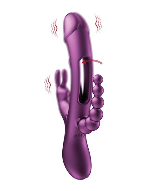 Trilux Kinky Finger Rabbit Vibrator With Anal Beads | Shop Lowest Prices at Funlove.com