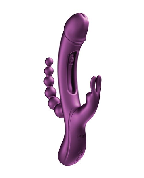 Trilux Kinky Finger Rabbit Vibrator With Anal Beads | Shop Lowest Prices at Funlove.com