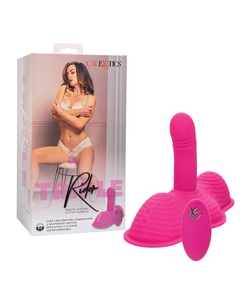 Triple Rider Remote Control Ecstasy Rumbler - Pink | Shop Lowest Prices at Funlove.com