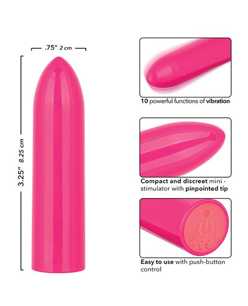 Turbo Buzz Classic Bullet Stimulator - Pink | Shop Lowest Prices at Funlove.com