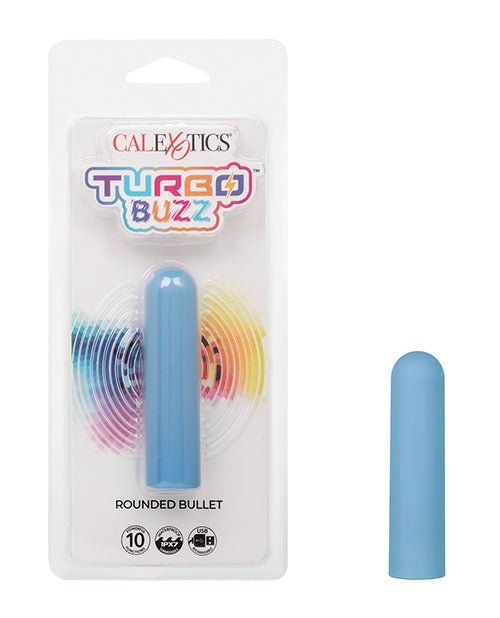 Turbo Buzz Rounded Bullet Stimulator - Blue | Shop Lowest Prices at Funlove.com