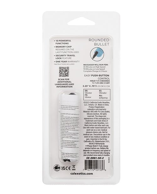 Turbo Buzz Rounded Bullet Stimulator - Blue | Shop Lowest Prices at Funlove.com