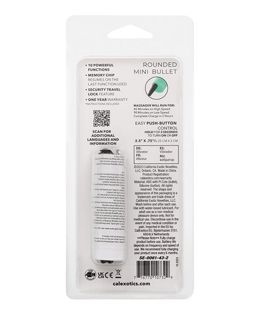 Turbo Buzz Rounded Mini Bullet Stimulator - Green | Shop Lowest Prices at Funlove.com