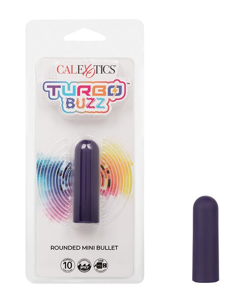 Turbo Buzz Rounded Mini Bullet Stimulator - Purple | Shop Lowest Prices at Funlove.com