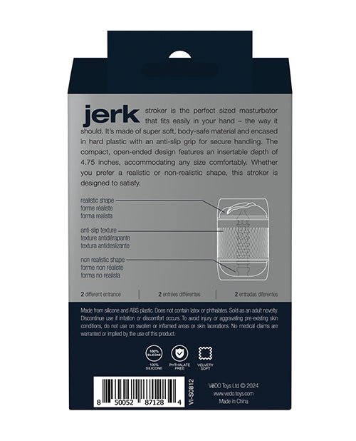 VeDO Jerk Masturbation Sleeve - Black/Clear | Shop Lowest Prices at Funlove.com