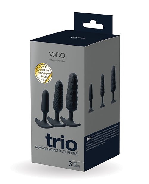 VeDO Trio Anal Plug Set - Black | Shop Lowest Prices at Funlove.com