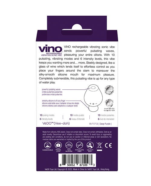 VeDO Vino Rechargeable Sonic Vibe | Shop Lowest Prices at Funlove.com
