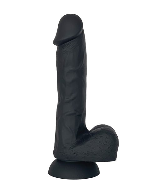 VERS Liquid Silicone Suction Dildo - Black | Shop Lowest Prices at Funlove.com