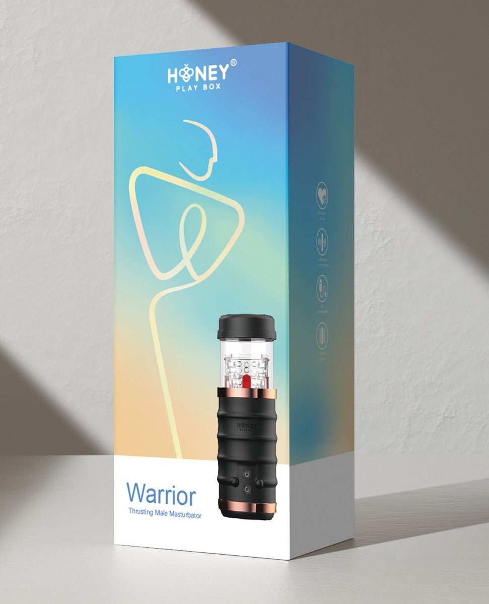 Warrior Auto Thrusting Male Masturbator - Black | Shop Lowest Prices at Funlove.com