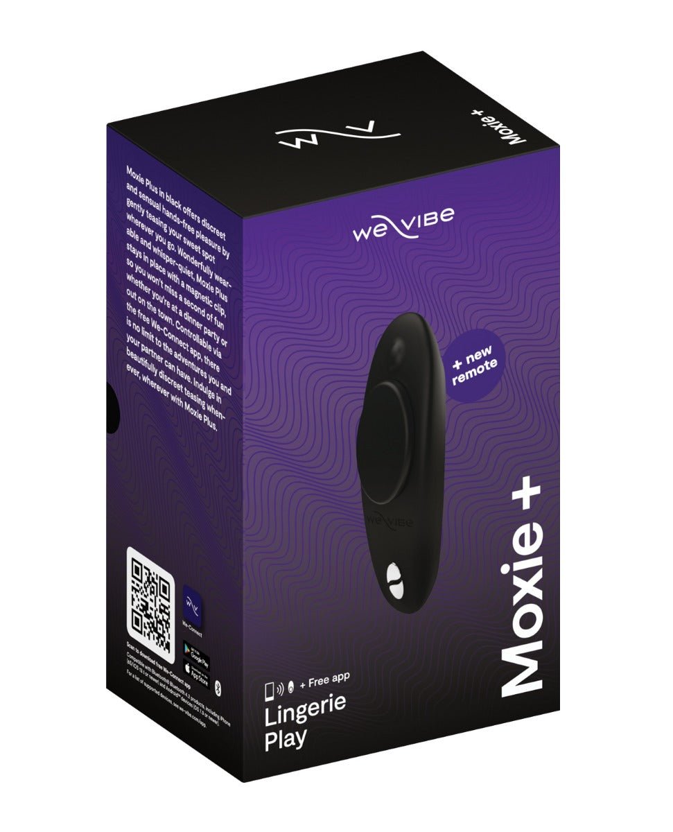 We - Vibe Moxie+ Panty Vibe - Satin Black | Shop Lowest Prices at Funlove.com