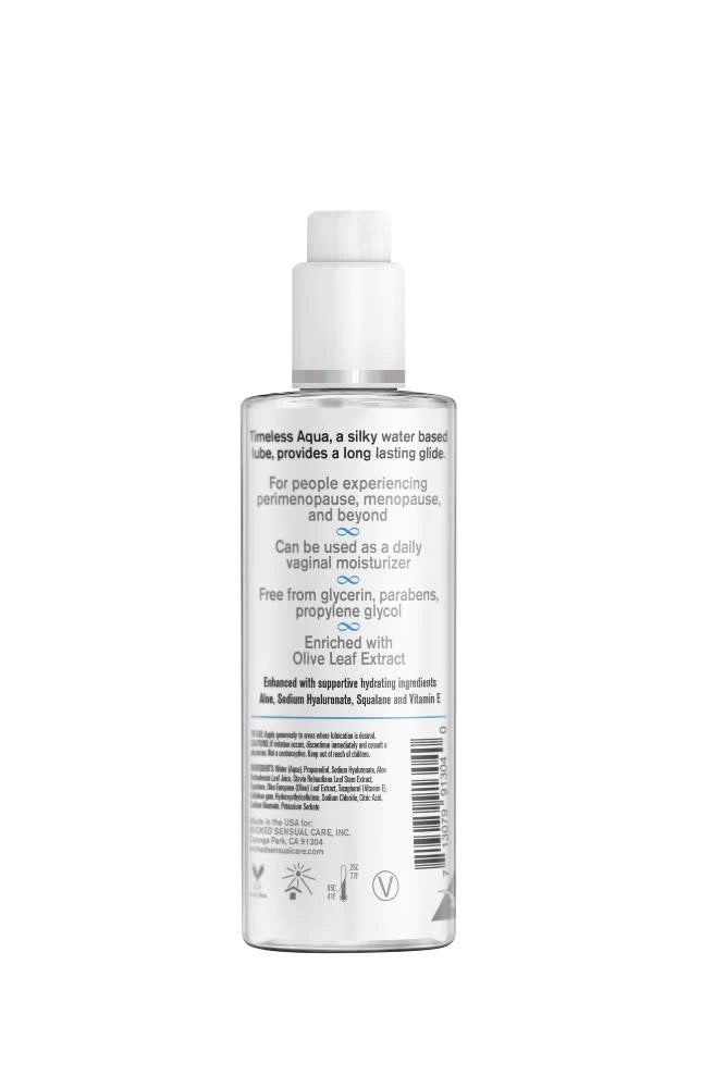 Wicked Sensual Care Simply Timeless Aqua Water Based Lubricant - 4 Oz
