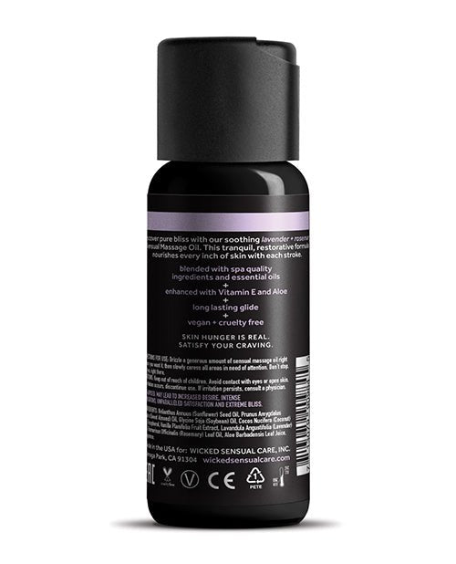 Wicked Sensual Care Lavender & Rosemary Massage Oil - 4 oz | Shop Lowest Prices at Funlove.com