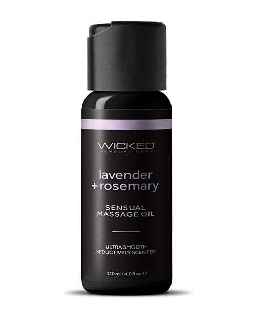 Wicked Sensual Care Lavender & Rosemary Massage Oil - 4 oz | Shop Lowest Prices at Funlove.com