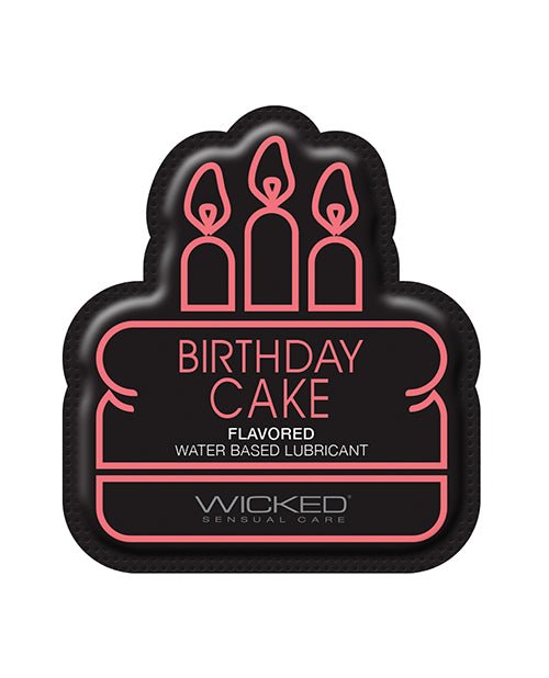 Wicked Sensual Care Water Based Lubricant - .1 oz Birthday Cake | Shop Lowest Prices at Funlove.com