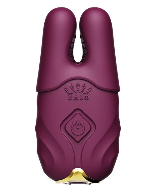Zalo Nave Vibrating Nipple Clamps - Velvet Purple | Shop Lowest Prices at Funlove.com