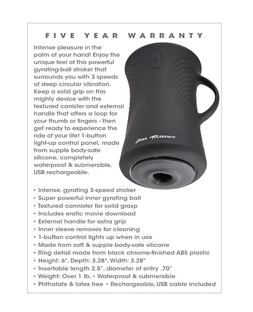 Zero Tolerance Gyro Stroke - Black | Shop Lowest Prices at Funlove.com
