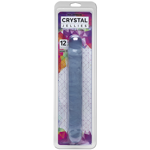 Crystal Jellies 12" Jr. Double Dong | Clear 