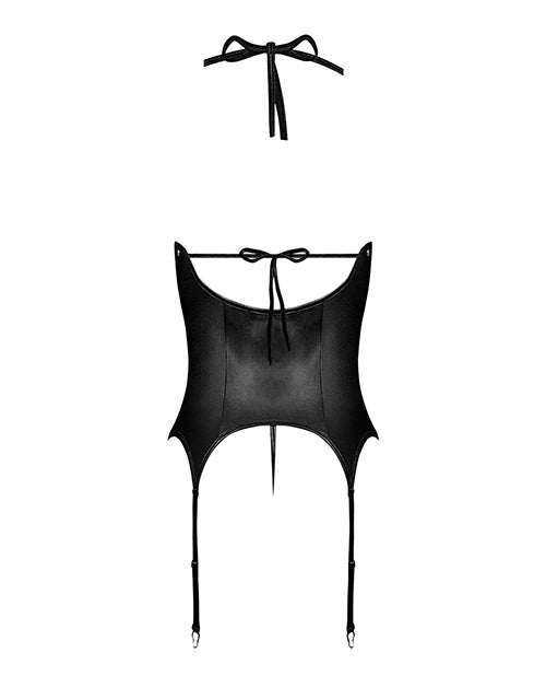 Lust Madame Corset W/metal Garters & G-string