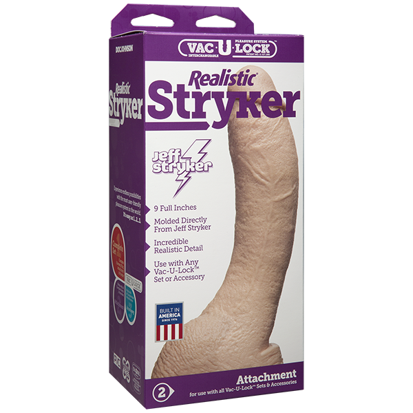 Vac-u-lock 9" Stryker Realistic - White