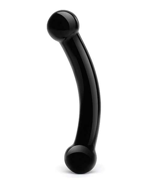 Glas Double Bull Glass Dildo 5.5" - Black