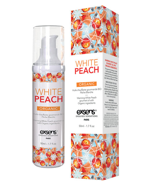 Exsens Of Paris Organic Massage Oil - 50 Ml | White Peach