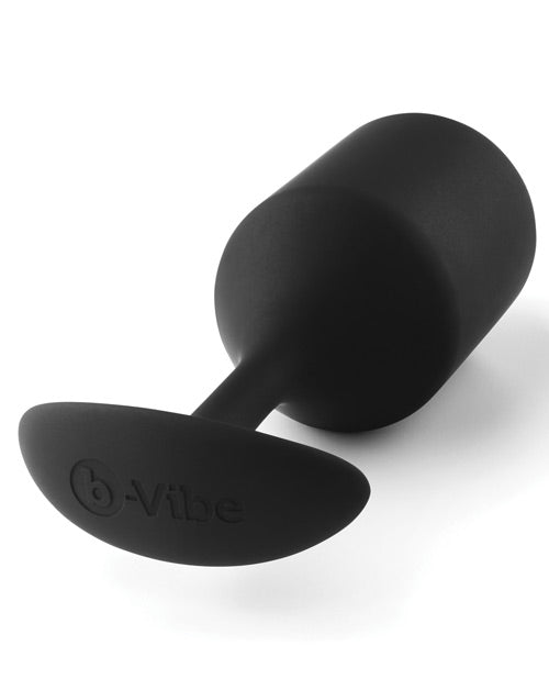 b-Vibe weighted Snug anal plug 4 in sleek design