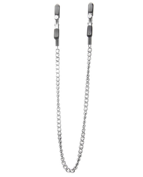 Shots Ouch Adjustable Nipple Clamps W/chain | Metal