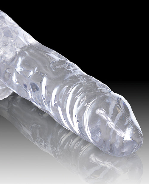 King Cock Clear Cock W/balls | 4"