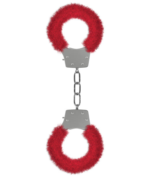 Shots Ouch Furry Pleasure Handcuffs | Red 