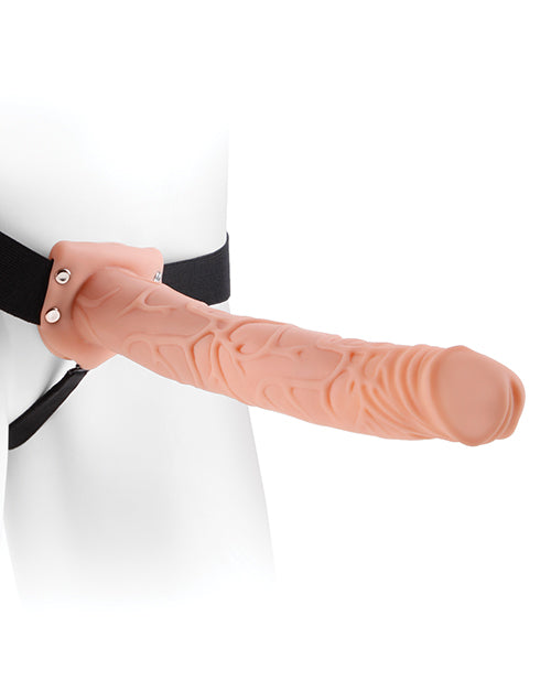 Fetish Fantasy Series 11" Hollow Strap-On - Light/Black