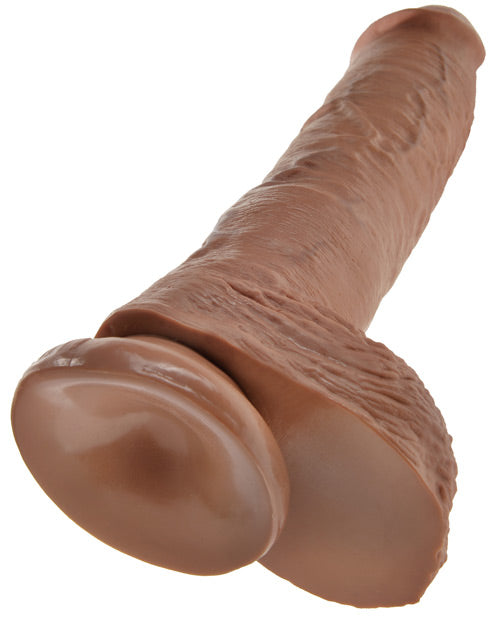 King Cock 10" Cock w/ Balls | Tan
