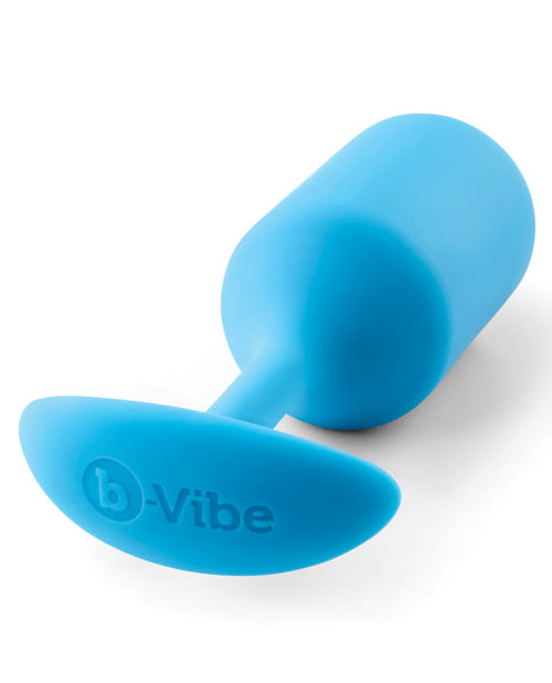 b-Vibe weighted Snug anal plug 3 - Teal with tapered design