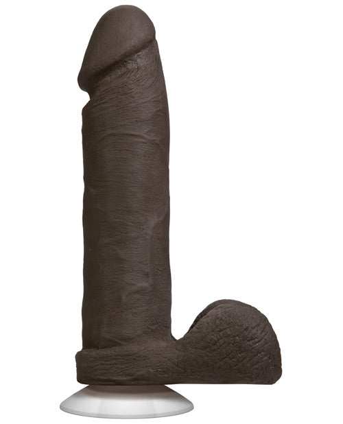 Realistic Ultraskyn Cock W/balls | Black 8"