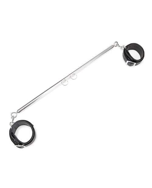 Lux Fetish Expandable Bar Spreader Set W/leatherette Cuffs