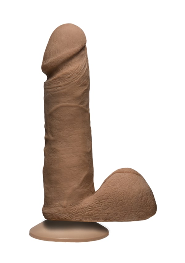 Noches Latinas Ultraskyn Pene Real Con Testiculos 6 " - Caramel
