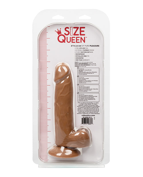 Size Queen 6" Dildo - Blue