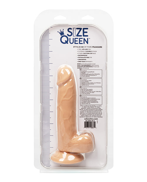 Size Queen 6" Dildo - Blue