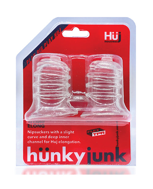 Hunky Junk Elong Nipsuckers - Black
